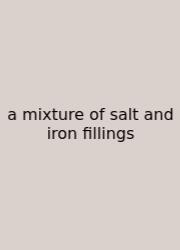 A Mixture Of Salt And Iron Fillings