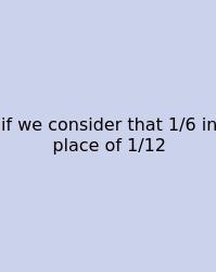 If We Consider That 1/6 In Place Of 1/12