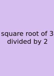 Square Root Of 3 Divided By 2